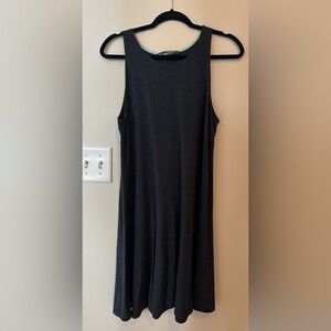 Free Fly Womens XL Bamboo Blend Swing Dress Gray Sleeveless Casual Comfort